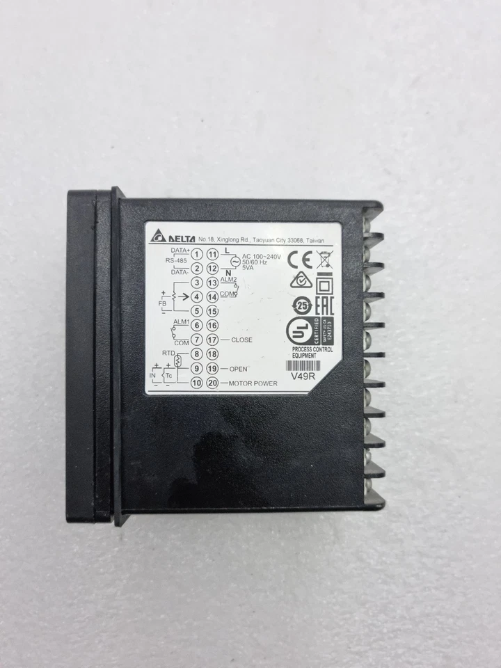 DELTA DTV4896 Temperature Controller 100~240Vac Panel Mount DTV4896R Fast Ship